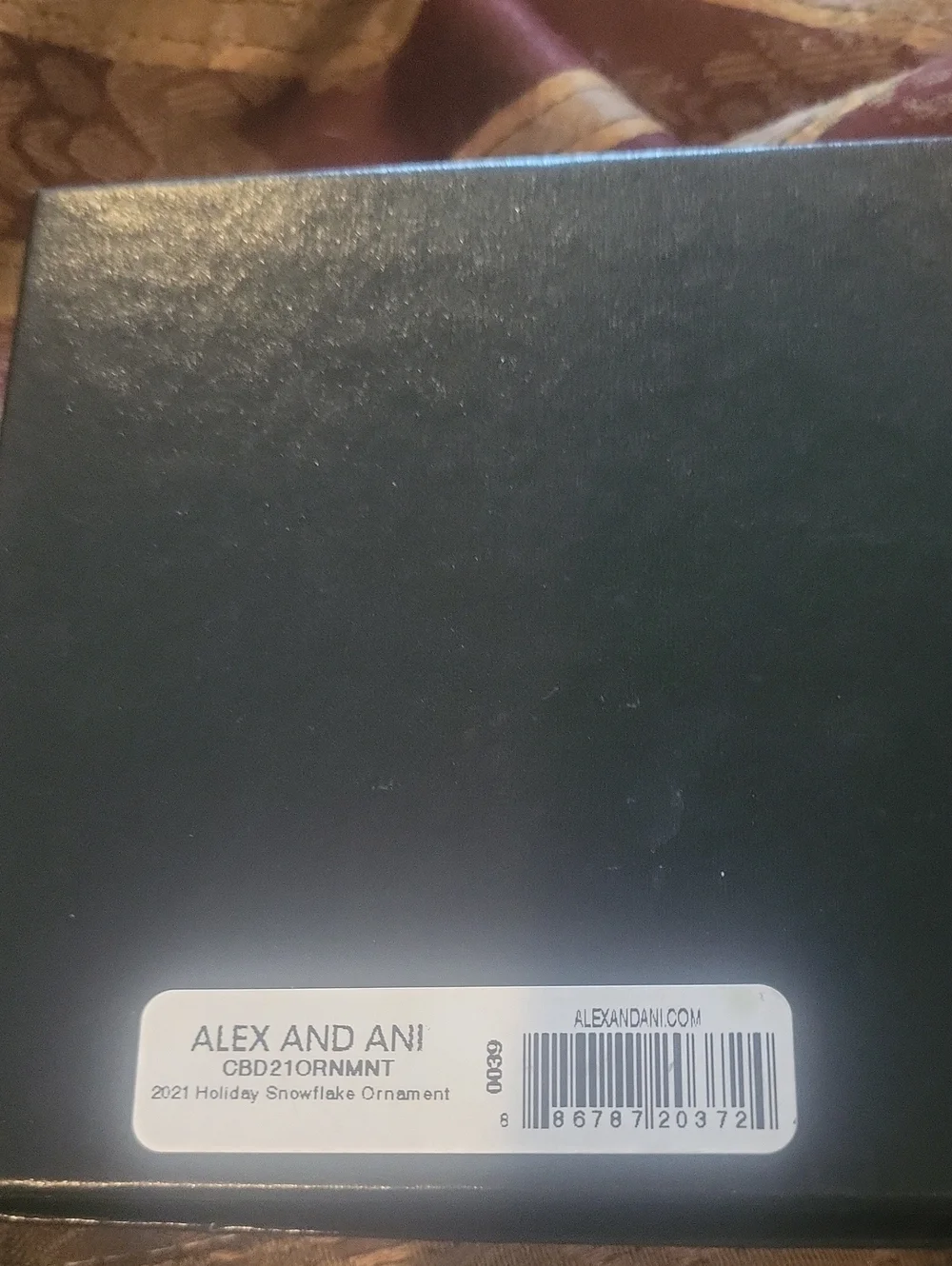 Alex Ani Limited Edition 2021 Holiday Snowflake Ornament Boxed Pretty Shiny Gem
